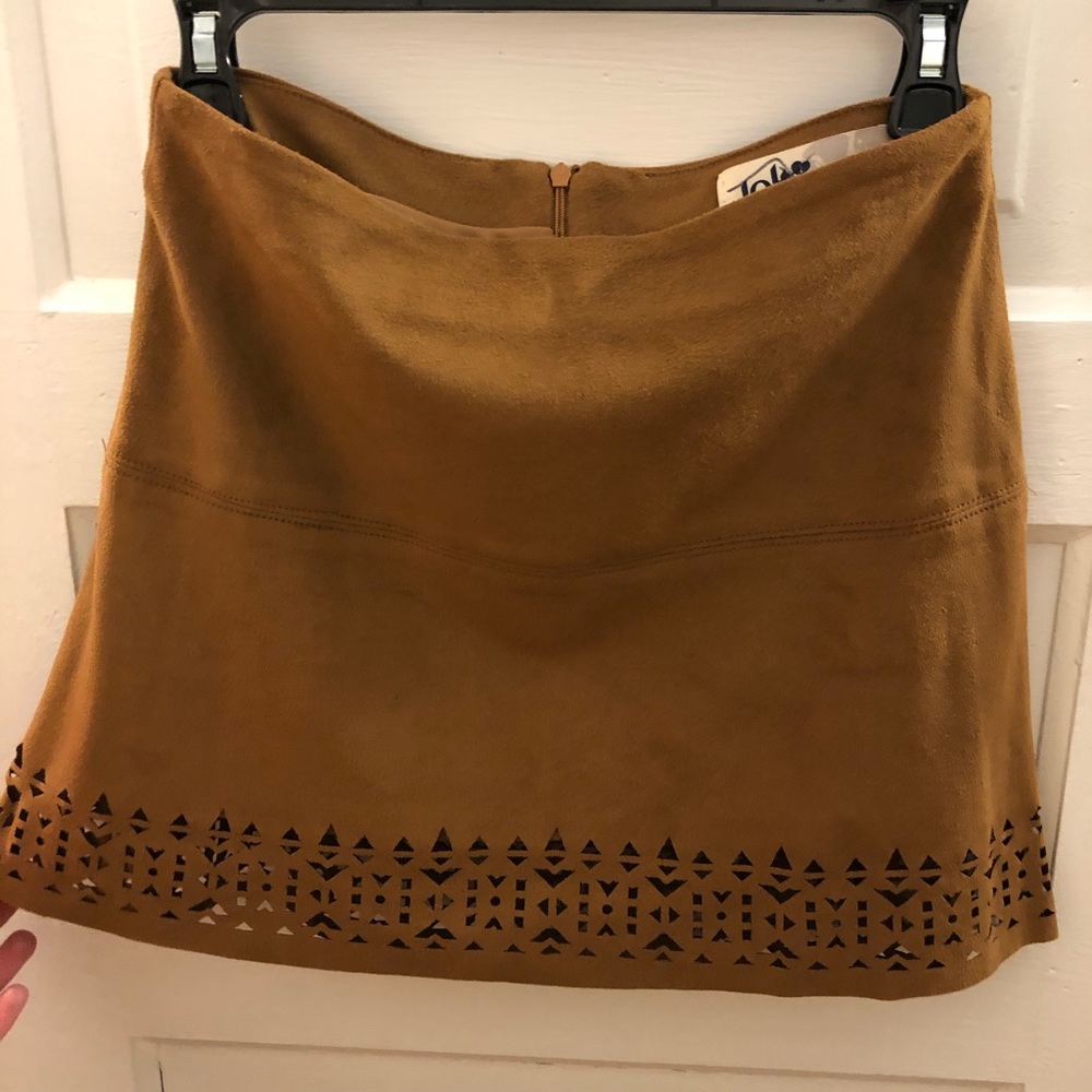 Jolt faux suede skirt size 1